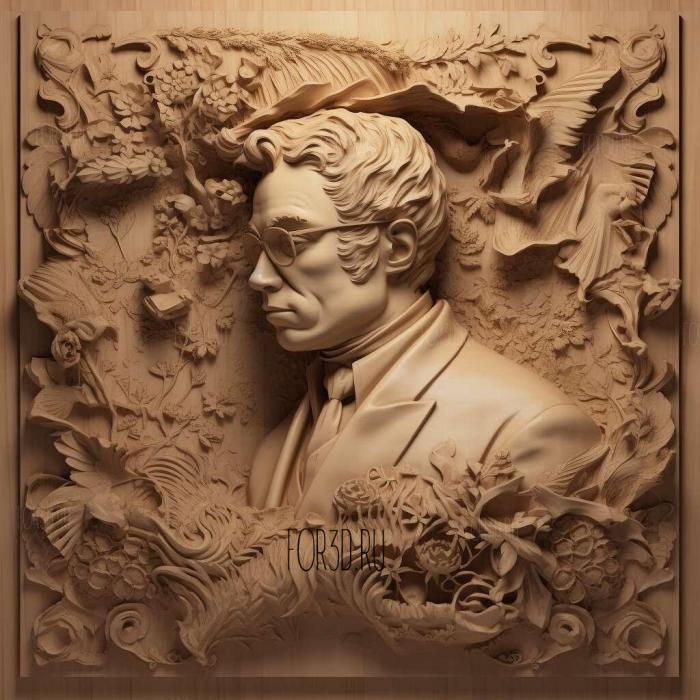 Franz Schubert 1 stl model for CNC